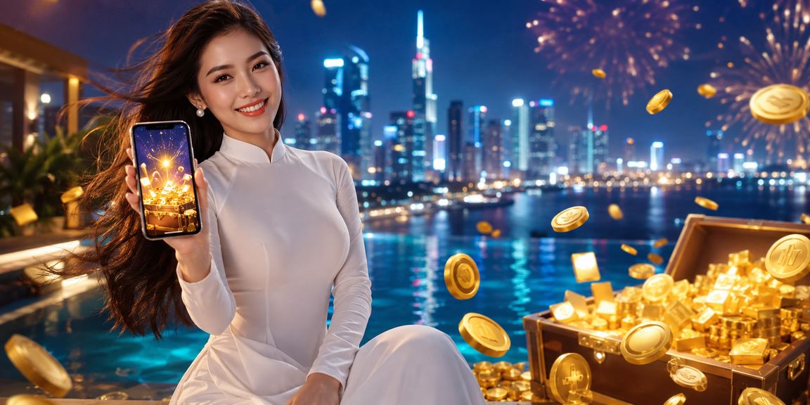 Người dùng Việt Nam trong tà áo dài trải nghiệm ứng dụng casino xsnt tại TP. Hồ Chí Minh